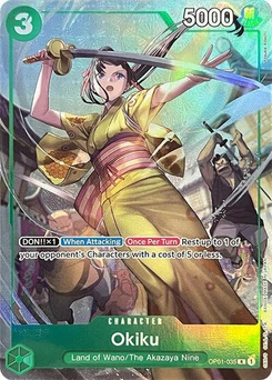 One Piece-Karte Okiku (Premium Card Collection -BANDAI CARD GAMES Fest. 23-24 Edition-) OP01-035v3