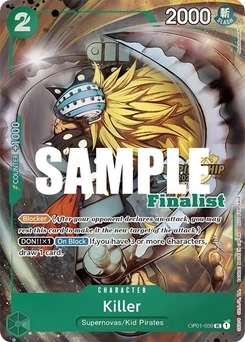 One Piece-Karte Killer (CS 2023 Top Players Pack) [Finalist] OP01-039v2