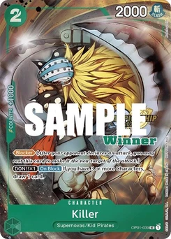 One Piece-Karte Killer (CS 2023 Top Players Pack) [Winner] OP01-039v3