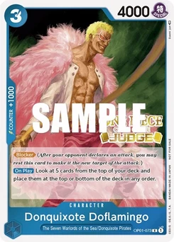 One Piece-Karte Donquixote Doflamingo (Judge) OP01-073