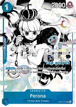 One Piece-Karte Perona (Championship 2024 Top Player Pack Vol. 2) OP01-077v3