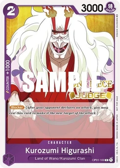 One Piece-Karte Kurozumi Higurashi (Judge) OP01-100
