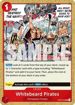 One Piece-Karte Whitebeard Pirates (ST15 - ST20 Release Event Pack) OP02-022