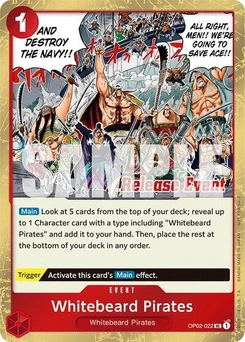 One Piece-Karte Whitebeard Pirates (ST15 - ST20 Release Event Winner Pack) OP02-022v2