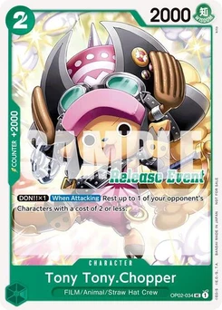 One Piece-Karte Tony Tony.Chopper (ST15 - ST20 Release Event Pack) OP02-034