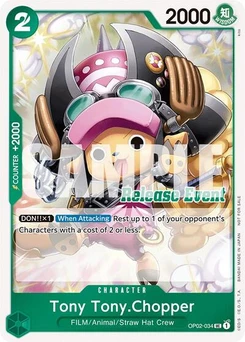 One Piece-Karte Tony Tony.Chopper (ST15 - ST20 Release Event Winner Pack) OP02-034v2