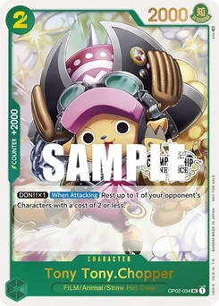 One Piece-Karte Tony Tony.Chopper (Store Championship 2023 Participation Pack Vol.1) OP02-034v3