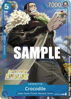 One Piece-Karte Crocodile (Offline Regional 2023) [Finalist] OP02-053