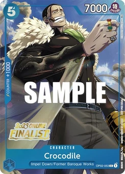 One Piece-Karte Crocodile (Online Regional 2023) [Finalist] OP02-053v4
