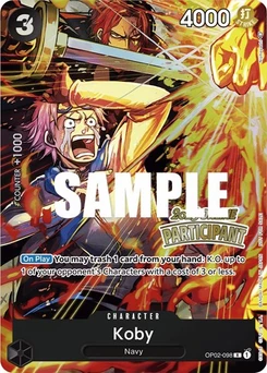 One Piece-Karte Koby (Online Regional 2023) [Participant] OP02-098v6
