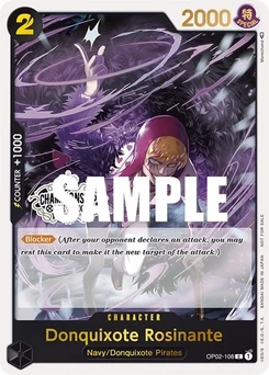 One Piece-Karte Donquixote Rosinante (Store Championship 2023 Participation Pack Vol.1) OP02-108v2