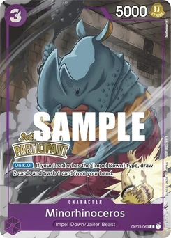One Piece-Karte Minorhinoceros (Online Regional 2023) [Participant] OP03-069v5
