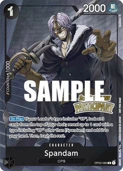 One Piece-Karte Spandam (Offline Regional 2023) [Participant] OP03-086v2