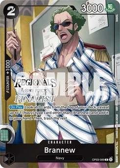 One Piece-Karte Brannew (Online Regional 2024) [Finalist] OP03-089v4