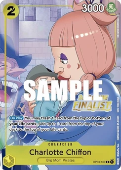 One Piece-Karte Charlotte Chiffon (Online Regional 2023) [Finalist] OP03-109v4