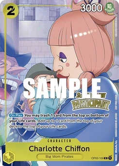 One Piece-Karte Charlotte Chiffon (Online Regional 2023) [Participant] OP03-109v5