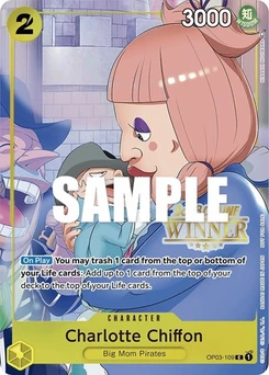 One Piece-Karte Charlotte Chiffon (Online Regional 2023) [Winner] OP03-109v6