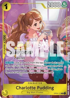 One Piece-Karte Charlotte Pudding (112) (CS 25-26 Celebration Pack) OP03-112