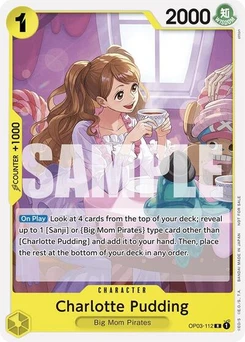 One Piece-Karte Charlotte Pudding (Tournament Pack 2024 Oct.-Dec.) OP03-112v4