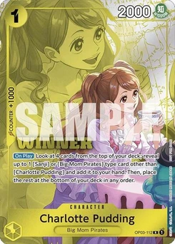 One Piece-Karte Charlotte Pudding (Winner Pack 2024 Oct.-Dec.) OP03-112v5