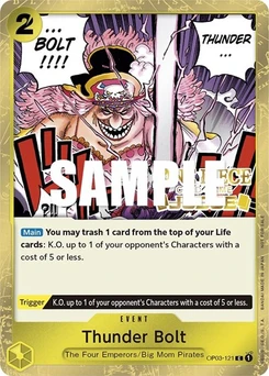 One Piece-Karte Thunder Bolt (Judge Pack Vol. 2) OP03-121