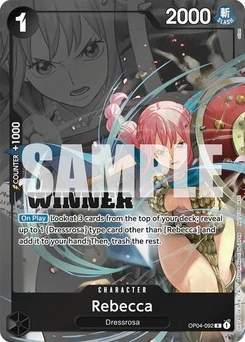One Piece-Karte Rebecca (Winner Pack 2025 Vol. 2) OP04-092v4