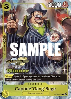 One Piece-Karte Capone"Gang"Bege (CS 2023 Top Players Pack) [Winner] OP04-100v3