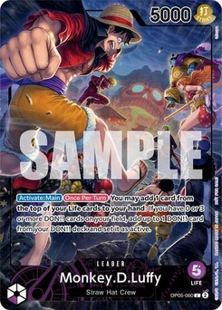 One Piece-Karte Monkey.D.Luffy (PSA Magazine) OP05-060