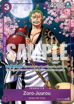 One Piece-Karte Zoro-Juurou (CS 25-26 Event Pack Finalist Ver.) OP05-067