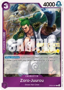 One Piece-Karte Zoro-Juurou (Judge Pack Vol. 3) OP05-067v4