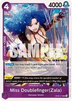 One Piece-Karte Miss Doublefinger(Zala) (Judge Pack Vol. 3) OP05-073