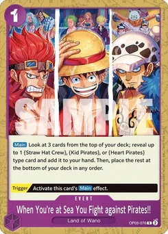 One Piece-Karte When You're at Sea You Fight against Pirates!! (2025 Pirates League Store Qualifier) OP05-076v3