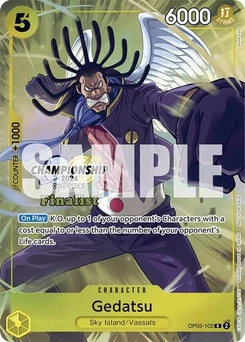 One Piece-Karte Gedatsu (Championship 2024 Finalist Card Set) OP05-102v2