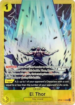 One Piece-Karte El Thor (Premium Card Collection -Best Selection Vol. 2-) OP05-114