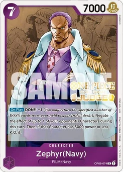 One Piece-Karte Zephyr (Navy) (Judge Pack Vol. 4) OP06-074