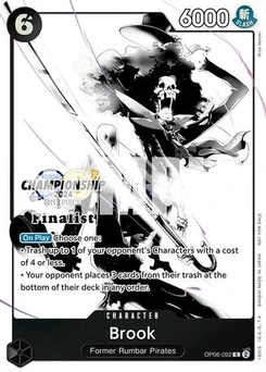 One Piece-Karte Brook (Championship 2024 Finalist Card Set Vol. 2) OP06-092
