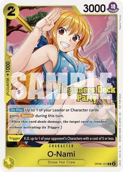 One Piece-Karte O-Nami (Beginners Deck Party [ST-23] - [ST-28] Participation Pack) OP06-101