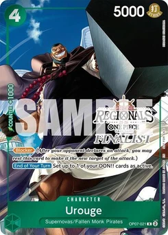 One Piece-Karte Urouge (Offline Regional Finalist Card Set 2025 Vol.1) OP07-021v2