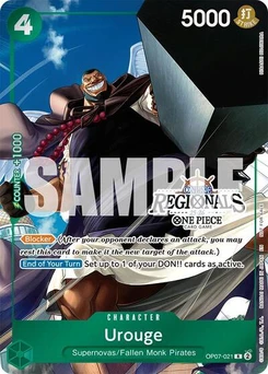 One Piece-Karte Urouge (Online Regional Participation Pack 2025 Vol.1) OP07-021v6