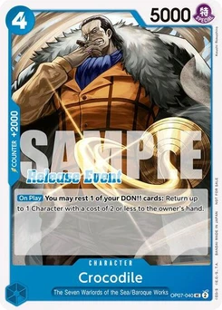 One Piece-Karte Crocodile (ST15 - ST20 Release Event Pack) OP07-040v2