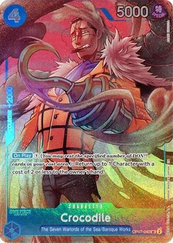 One Piece-Karte Crocodile (Seven Warlords of the Sea Binder Set) OP07-040v4