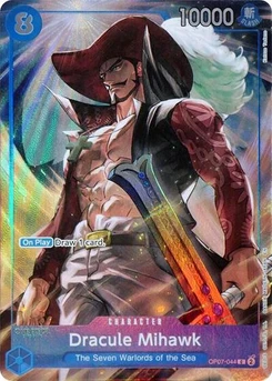 One Piece-Karte Dracule Mihawk (Seven Warlords of the Sea Binder Set) OP07-044