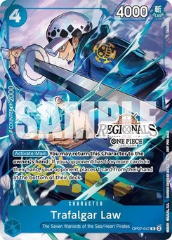 One Piece-Karte Trafalgar Law (Offline Regional Participation Pack 2025 Vol.2) OP07-047v4