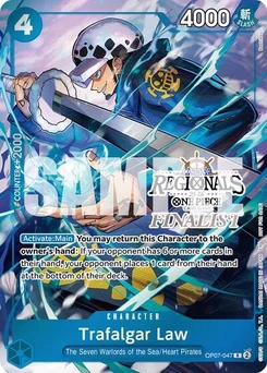 One Piece-Karte Trafalgar Law (Online Regional Finalist Card Set 2025 Vol.2) OP07-047v6