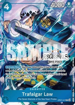 One Piece-Karte Trafalgar Law (Online Regional Participation Pack 2025 Vol.2) OP07-047v7