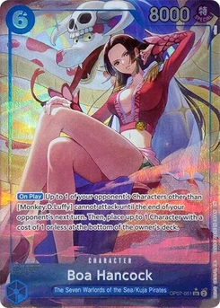 One Piece-Karte Boa Hancock (Seven Warlords of the Sea Binder Set) (Alternate Art) OP07-051v2