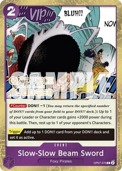 One Piece-Karte Slow-Slow Beam Sword (Judge Pack Vol. 6) OP07-076
