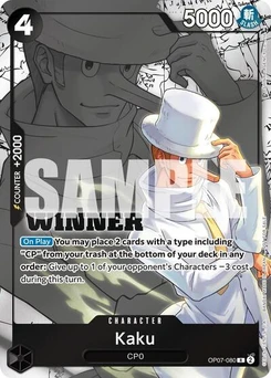 One Piece-Karte Kaku (Winner Pack 2025 Vol. 1) OP07-080v3