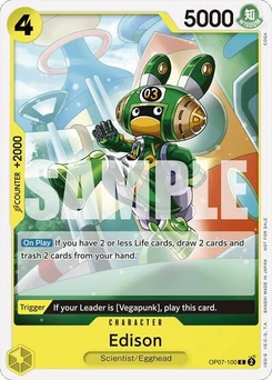 One Piece-Karte Edison (Tournament Pack 2024 Oct.-Dec.) OP07-100v2