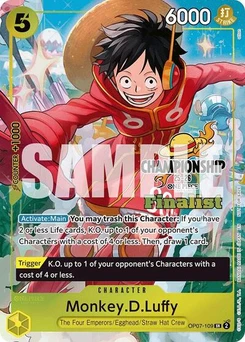 One Piece-Karte Monkey.D.Luffy (CS 25-26 Finalist Card Set 1) OP07-109v2
